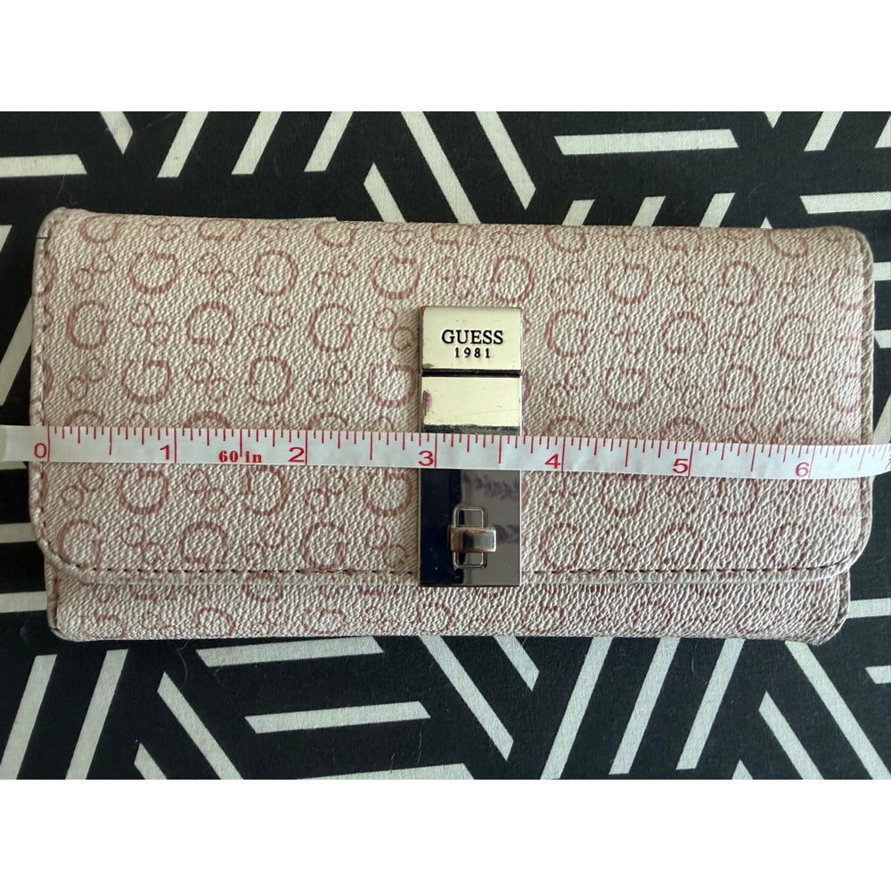 Guess One Size Pink Logo Wallet - Picture 5 of 6
